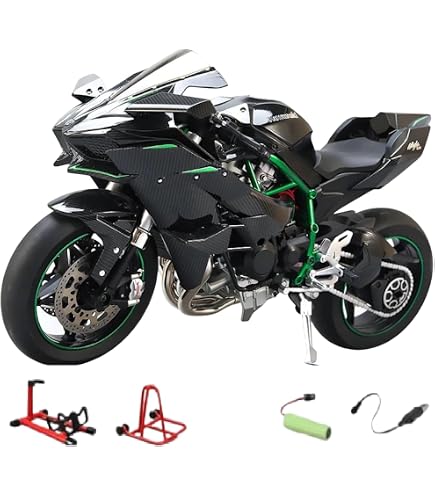 Maisto - 1/12 Kawasaki Ninja ZX-14R Green Die-Cast Metal Model Kit